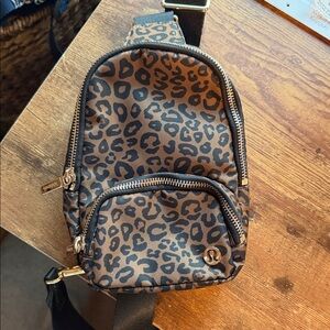 lululemon athletica Leopard Print Crossbody Bag